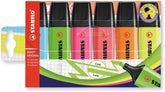 Surligneurs STABILO BOSS ORIGINAL Étui de 6 couleurs assorties Pointe de 2-5 mm