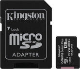 Carte MicroSD adaptateur SD Kingston Canvas Select Plus SDCS2/128 Go Classe 10
