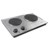 Cuisinière électrique double plaque acier Dictrolux2500W thermostat est réglable