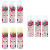 Ensemble 3 laques temporaires pailletées pour cheveux 125ml paillettes couleurs