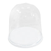 Porte-Panettone Forme de Cloche en Plastique avec Couvercle Transparent Plateau