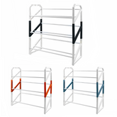 Étagère à chaussures en plastique multifonctionnelle à 3 niveaux