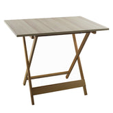 Table jardin en bois de hêtre Formica 60x90 F2069 GRIS Pliable pour l'extérieur