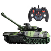 Tank Jouet avec Télécommande à l'Échelle 1:30 avec Effets Sonores et Lumières