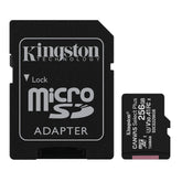 Kingston Canvas Select Plus SDCS2/256GB Carte MicroSD Classe 10 et Adaptateur SD