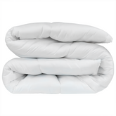 Surmatelas pour lit double 165x200 en microfibre avec élastiques blanc