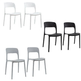 Lot 2 chaises STYLE polypropylène design moderne empilables Home Bar Restaurant