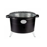 Barbecue à charbon de table rond de 35 cm avec grille portable pour le camping