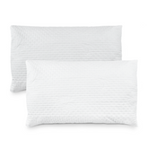 Pack 2 oreillers pour lit en coussins rembourrés de plumes hypoallergéniques