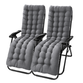 Pack 2 chaises inclinable pliable avec coussin Zéro gravité Dossier inclinable