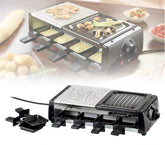 38708 - Appareil à raclette 8 personnes avec deux pierres antiadhésive