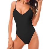 2 PZ Maillot de Bain Une-Pièce Femme MADRID Élastique Push Up Uni Beachwear