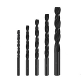 Set de 5 forets hélicoïdaux universels, diamètres 4, 5, 6, 8 et 10 mm