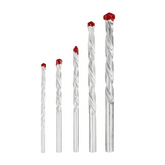 Set de 5 forets hélicoïdaux universels pour perceuse, 4 à 10 mm.
