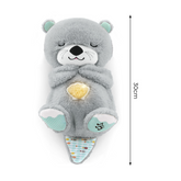 Peluche Loutre Respirant avec Musique et Lumières Apaisantes pour Bébés