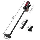 Aspirateur Cyclonique 1000W 3 en 1 Balai Électrique avec Filtre HEPA et Câble