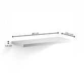 Étagère murale porte-objets 80x23,5x3,8 MDF, design encastré multifonction
