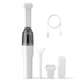 Mini Aspirateur Souffleur 2 en 1, Rechargeable, avec Filtre HEPA