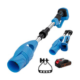 Souffleur sans fil à batterie 24V pliable, portable pour jardin et feuilles.