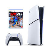 PS5 Slim 1TB Bundle NBA 2K26 Édition Standard – Console Blanche