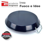 236 FIPLA - Poêle conique antiadhésive - Poéle à paella - Effet pierre - 36 cm