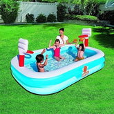 54122 - Piscine gonflable jeu de basket-bal -l 245 x 168 x 102 cm