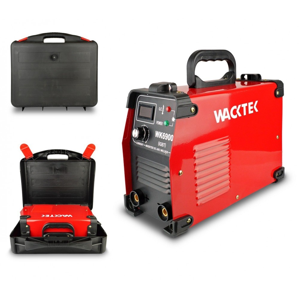 Soudeuse WACKTEK 200 A inverseur à électrode WK6900 compact avec mallette 