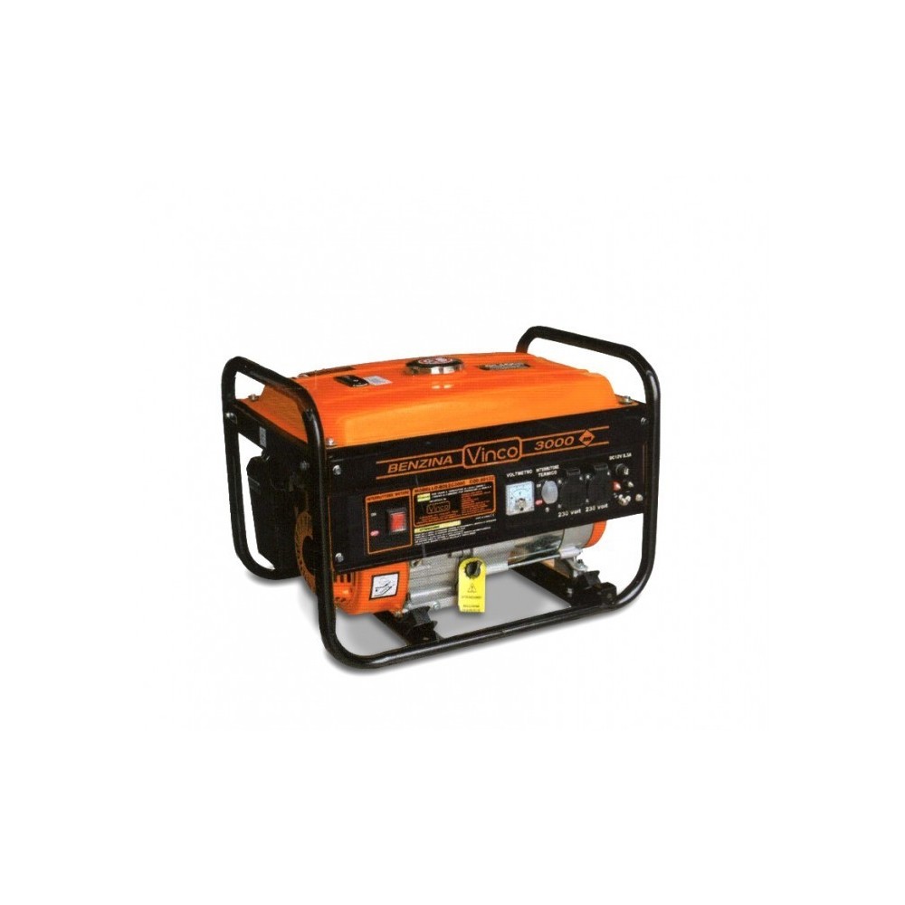 60122 Générateur de courant VINCO 4 temps 2,8kW essence 6.5HP carte AVR 200cc