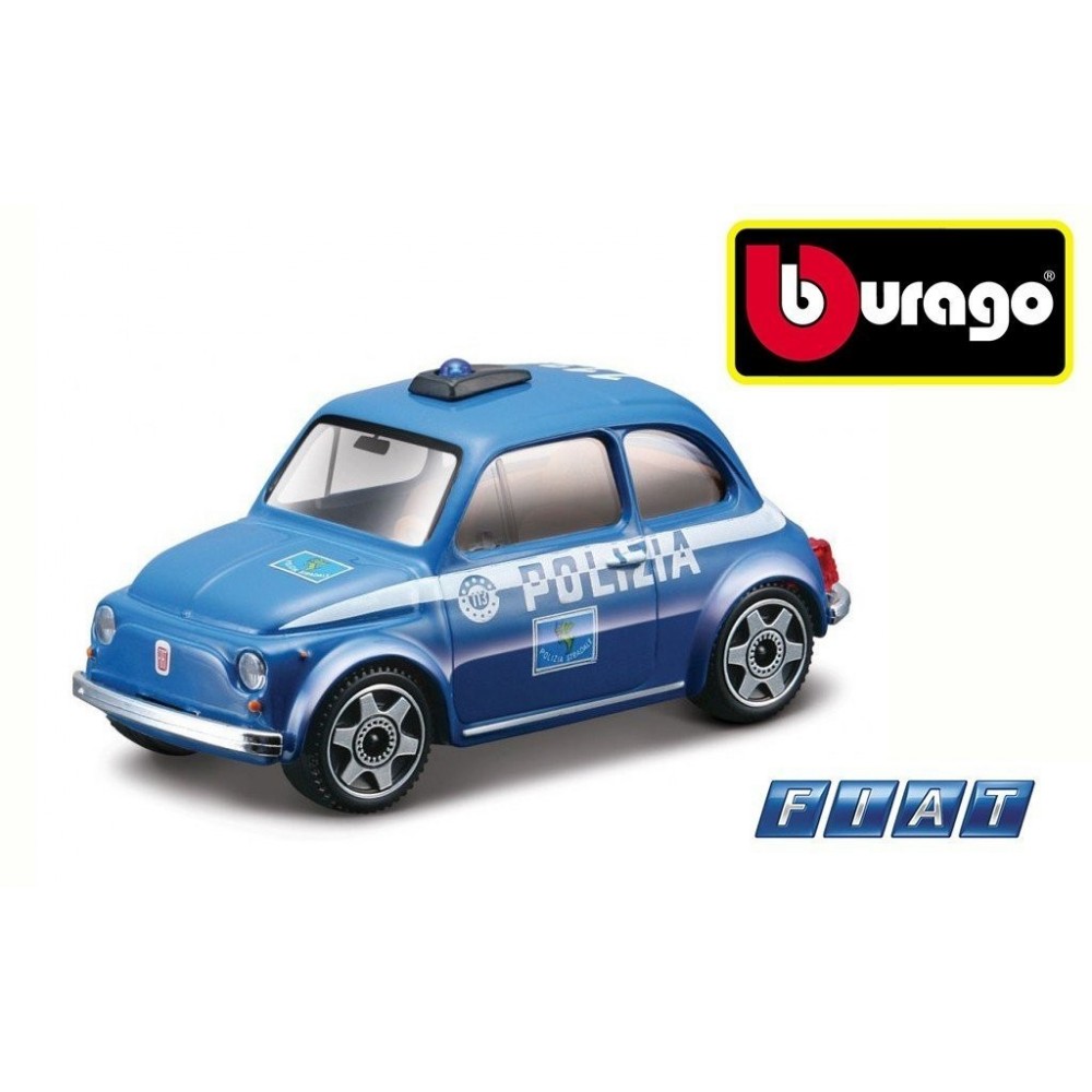 Modelo coche FIAT 500 POLICÍA a escala 1:43 - Pieza de colección