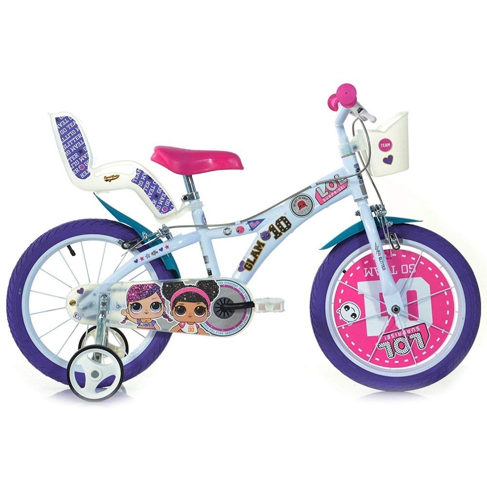 Bike 16'' Lol Surprise pour les filles Dino Bike 616 G-LOL 4-7 ans