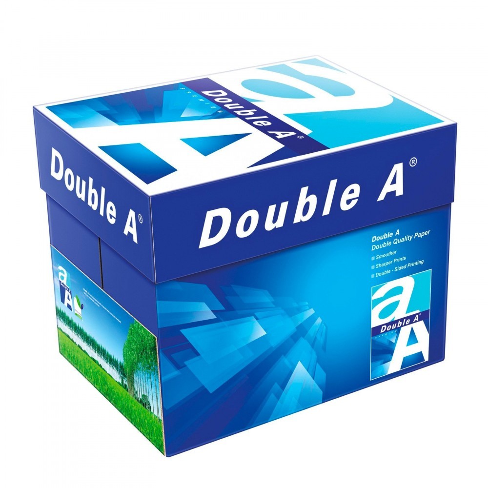 000042 Lot de 5 paquets de 500 feuilles 80 GR A5 Double A Premium