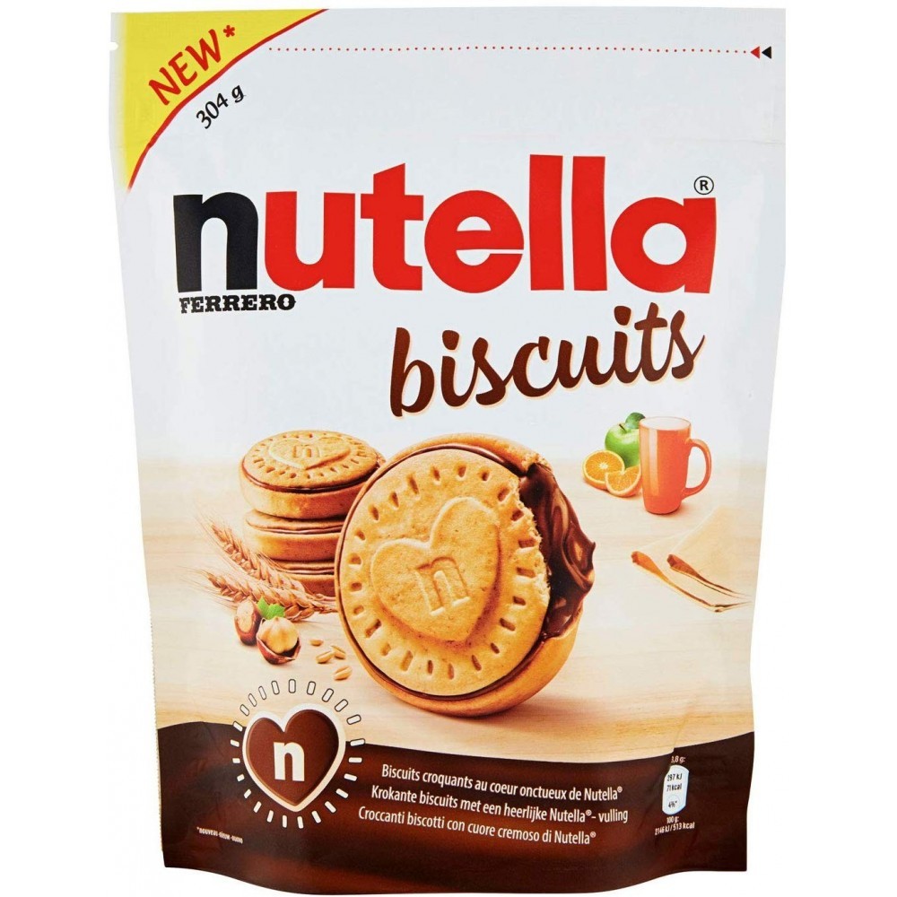 Biscuits Ferrero Nutella croustillants au cœur de Nutella 304g