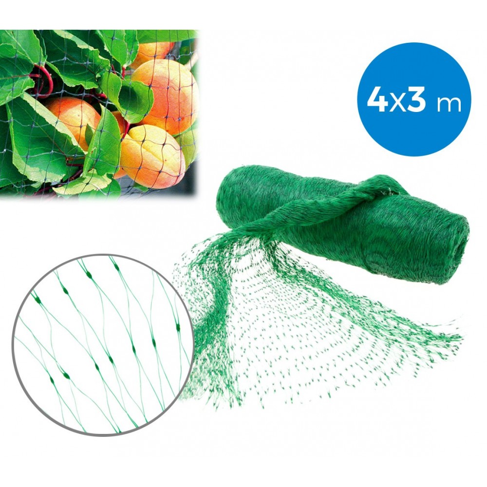 Filet d’entourage ou couvre-potager en nylon 4 x 3 m anti-oiseaux 290010