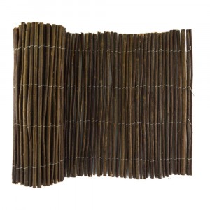 502488 Clôture d'ombrage décorative 200x40cm courte couleur foncée