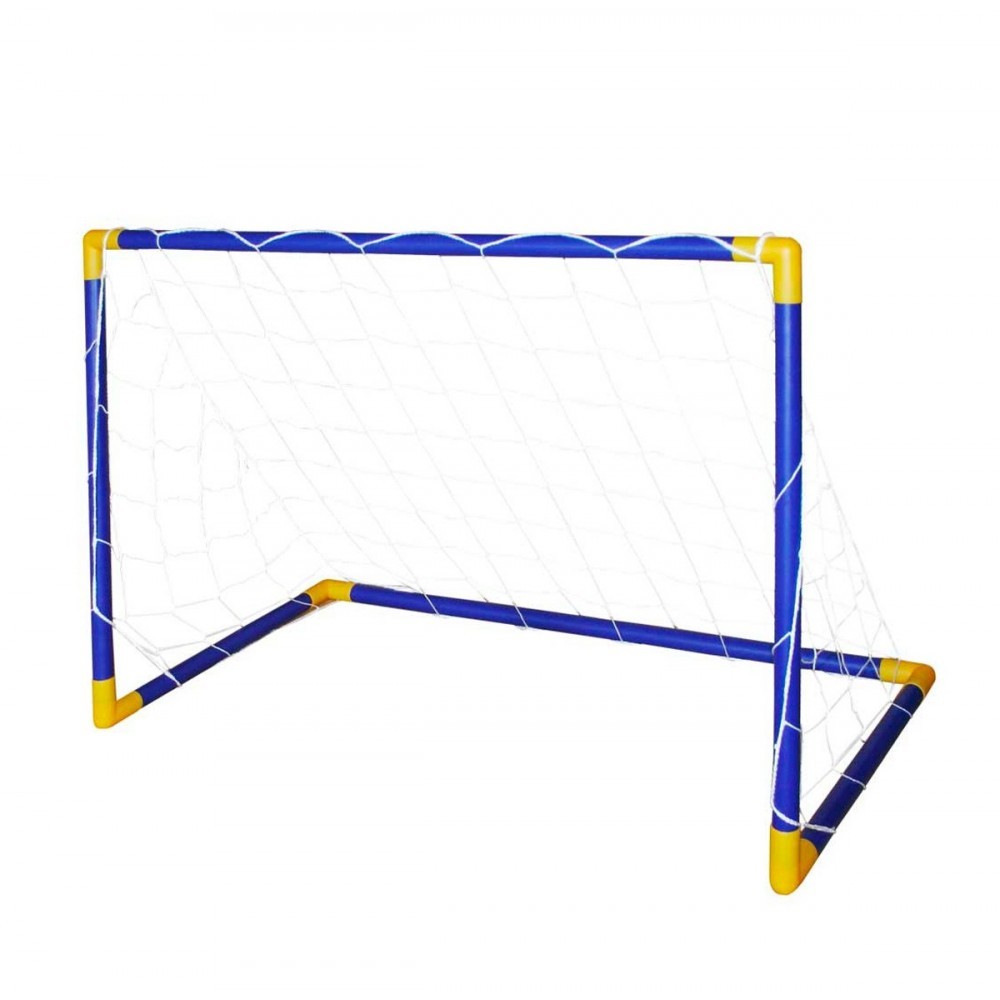 492062 Cage à but avec cadre en plastique et filet pour enfants 79x50x43 cm