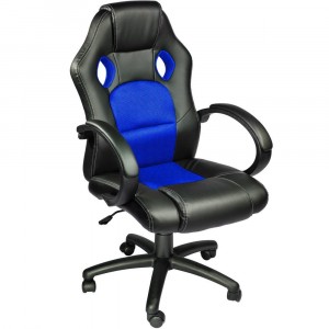 Chaise de bureau Gaming Racer en éco-cuir 4 roues...