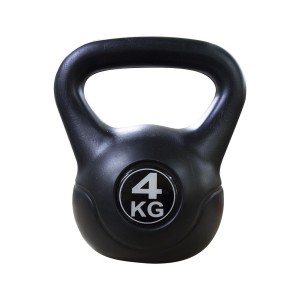 Kettlebell fitness 4kg en pvc 186946 avec sable et...