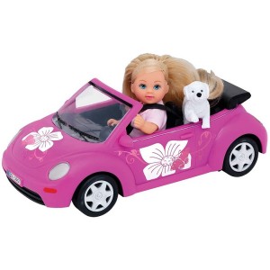 Eva’s Beetle voiture Evi rose avec chiot SIMBA 515393...