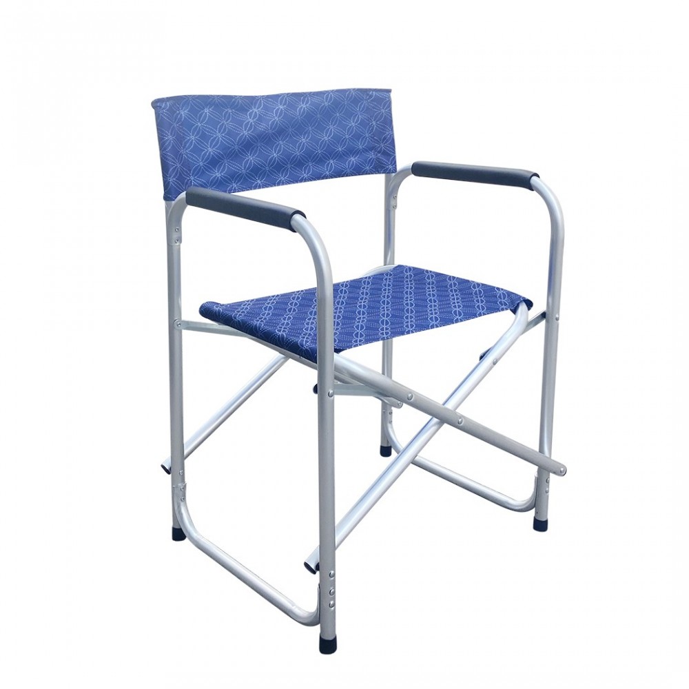 Fauteuil de réalisateur en aluminium FUBUCA pliable Textilene BLEU FANTAISIE