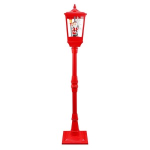 364001 Lanterne de Noël rouge H180 Cm Décoration avec...