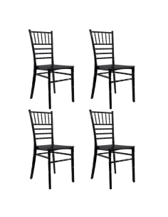 Pack 4 chaises Chiavari vintage NOIR Chaise Chiavarina...