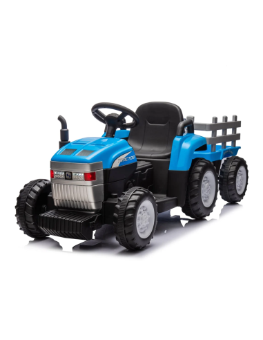 Tracteur Électrique pour Enfants Lamas LT984 avec Remorque Amovible 12V