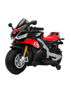 Moto Électrique pour Enfants LT973 Aprilia RSV4 BIG Noire avec Lumières et Sons