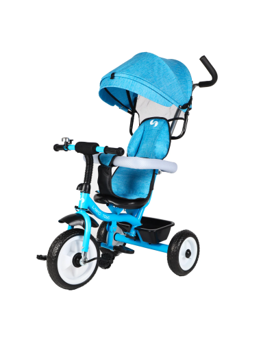 Tricycle FUNNY LT982 Poussette pour Enfants avec Pare-Soleil