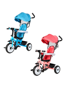 Tricycle FUNNY LT982 Poussette pour Enfants avec Pare-Soleil