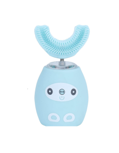 Brosse à dents électrique pour enfants en silicone doux,...