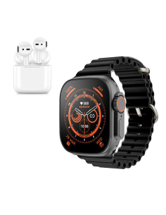 Smartwatch ULTRA 8 avec écouteurs sans fil et bracelet en...