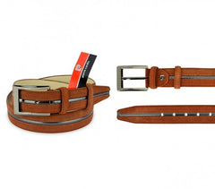 R003 Ceinture reglable pour homme PIERRE CARDIN en cuir 