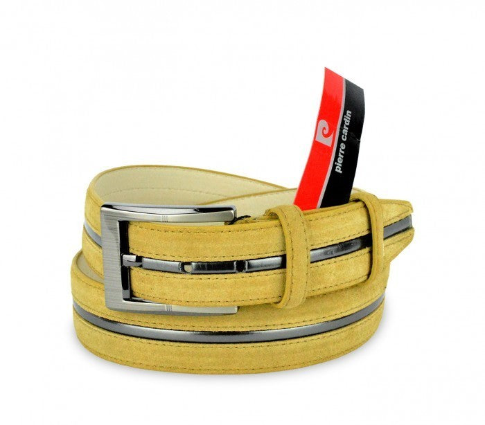 R003 Ceinture reglable pour homme PIERRE CARDIN en cuir 