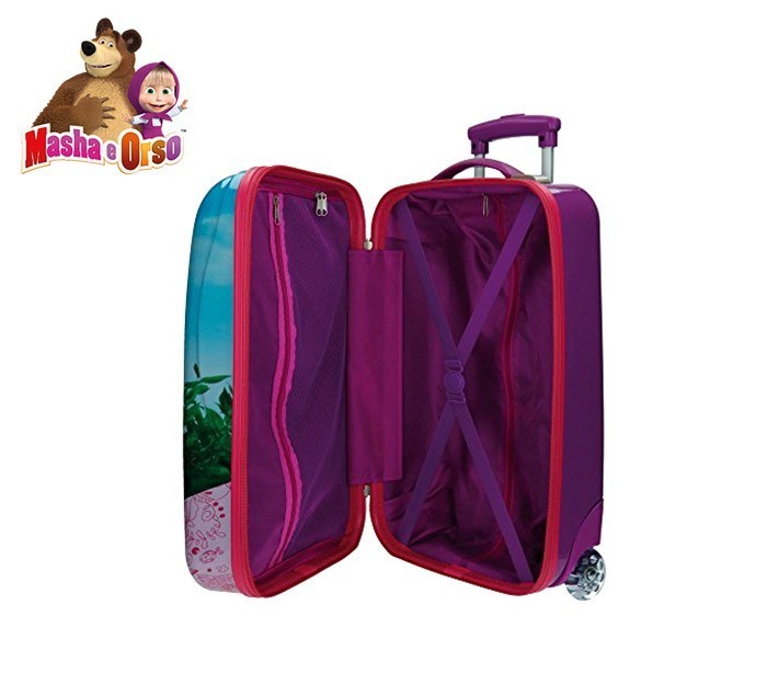 4731151 Valise chariot, bagage cabine ABS MASHA ET L'OURS 48X30X18 cm
